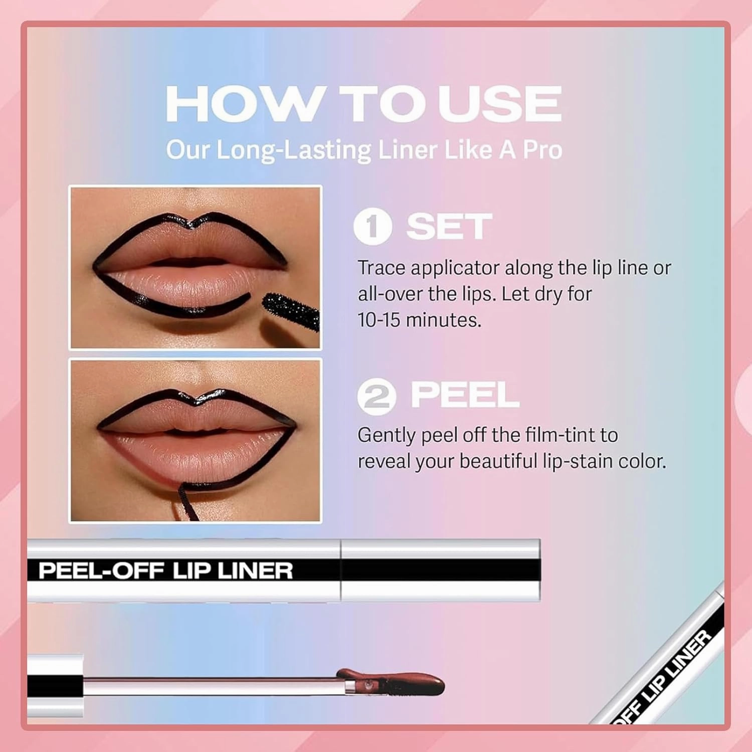 Kassaria Lip Tattoo, 8 Color Bundle - Kissvault Lip Tattoo, Transfer Proof Lipstain (2PCS-G)