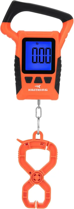 KastKing Fish Scale, WideView Floating Waterproof Digital Scale, 2.5” Large LCD Display, 110lb Capacity, Multi-Mode Pound/Ounces & Kilograms, Stores up to 9 Weights, Fishing Gifts for Men