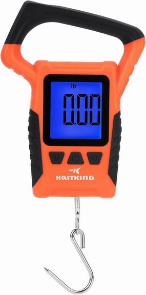 KastKing Fish Scale, WideView Floating Waterproof Digital Scale, 2.5” Large LCD Display, 110lb Capacity, Multi-Mode Pound/Ounces & Kilograms, Stores up to 9 Weights, Fishing Gifts for Men