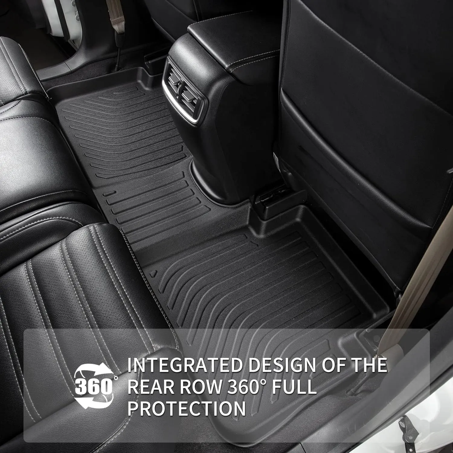 KELCSEECS All Weather Floor Mats & Cargo Liner Custom Fit for Audi Q3 2025 2024 2023 2022 2021 2020 2019 Car Mats Automotive Cargo Mat Floor Liners Trunk Mat Q3 Floor Mats Trunk Liner Black
