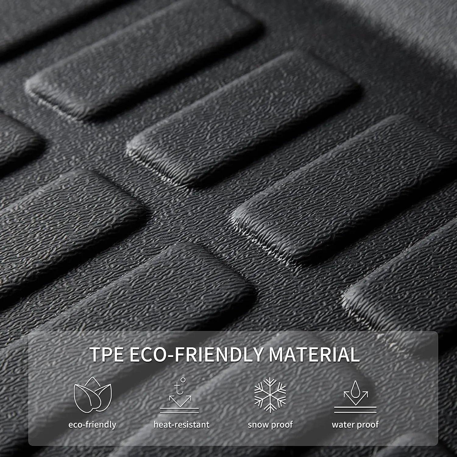 KELCSEECS® Floor Mats & Cargo Liner Custom for Acura RDX 2016 2017 2018,All Weather Protection TPE Floor Liners Front& Rear Row Full Set RDX Accessories Black