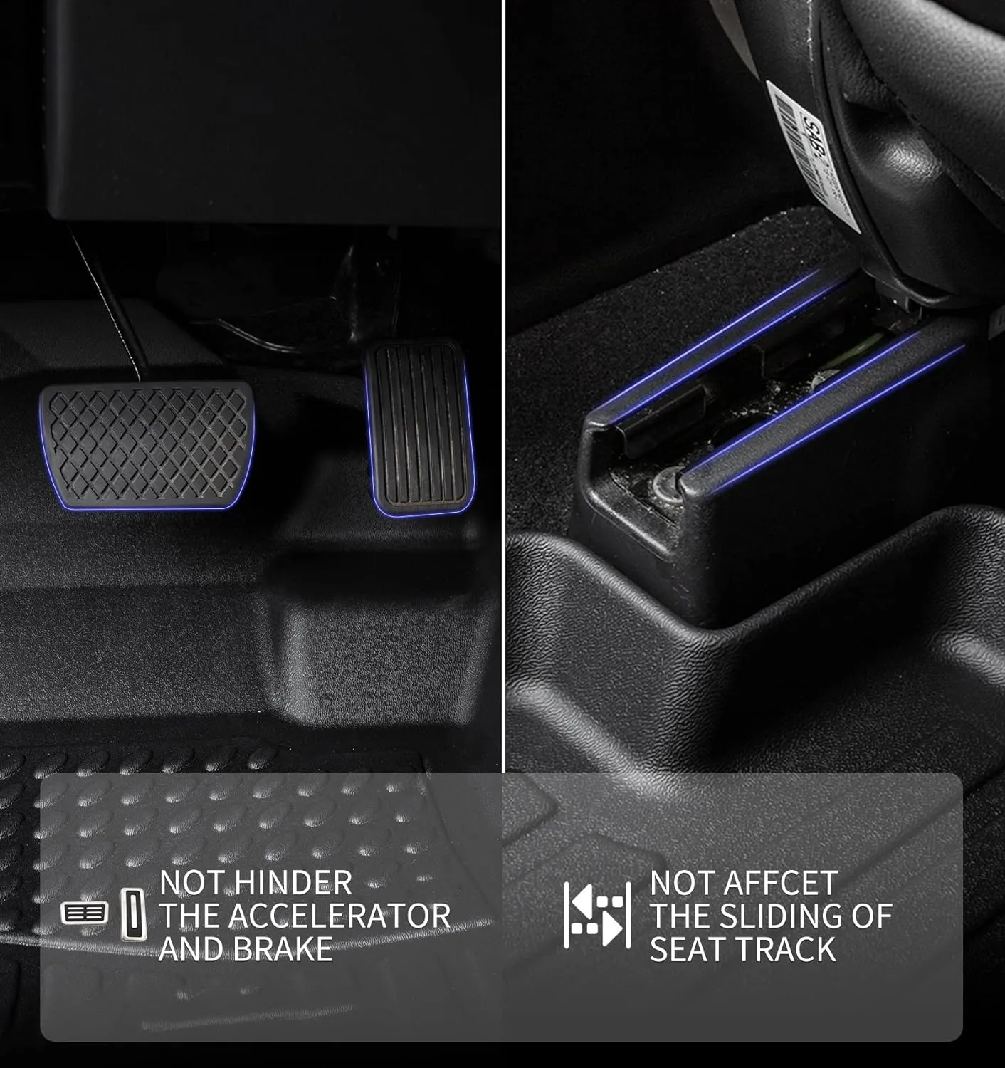 KELCSEECS Floor Mats & Cargo Liner Custom for Nissan Altima 2019-2024 All Weather Protection TPE Floor Liners Front& Rear Row Full Set Accessories Black