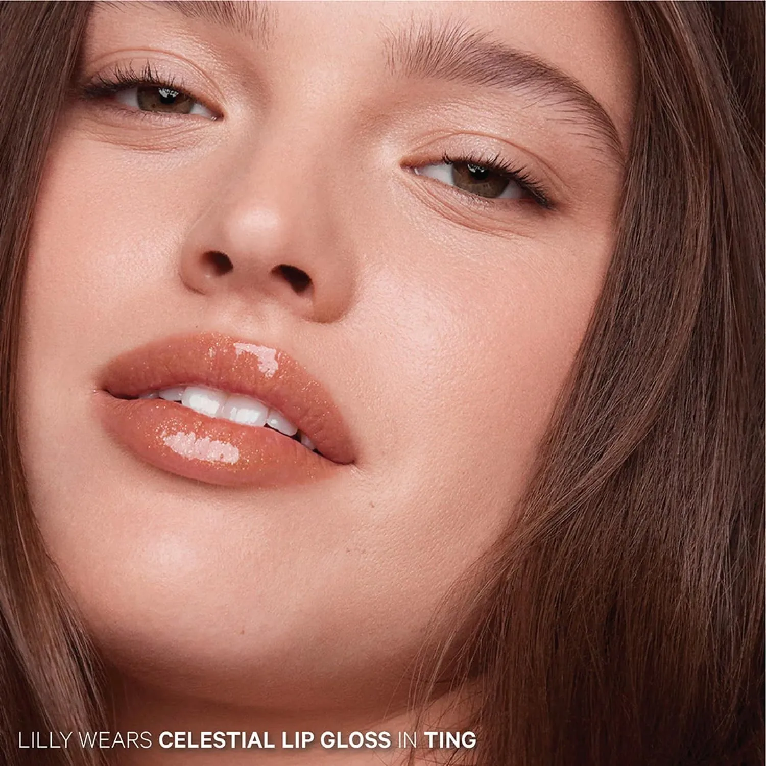 Kevyn Aucoin Celestial Lip Gloss, Ting (shimmery nude brown): Light reflecting shine & sheer. Precision makeup artist applicator. Hydrating, non-stick formula. Multi-dimensional 3D plumping effect.