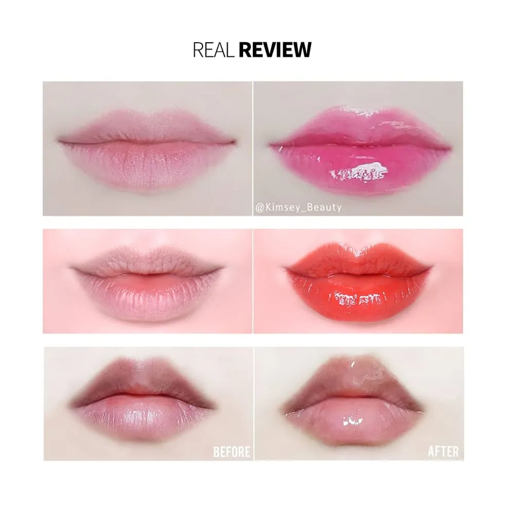 KEYBO Lip Plumper Dotom Lip Plus 16 Colors, 3 Steps Extreme Plumping Clear Lip Gloss by Essence Lip Care Oil & 16 Color Tints from Korean Makeup (04. Summer Tangerine)
