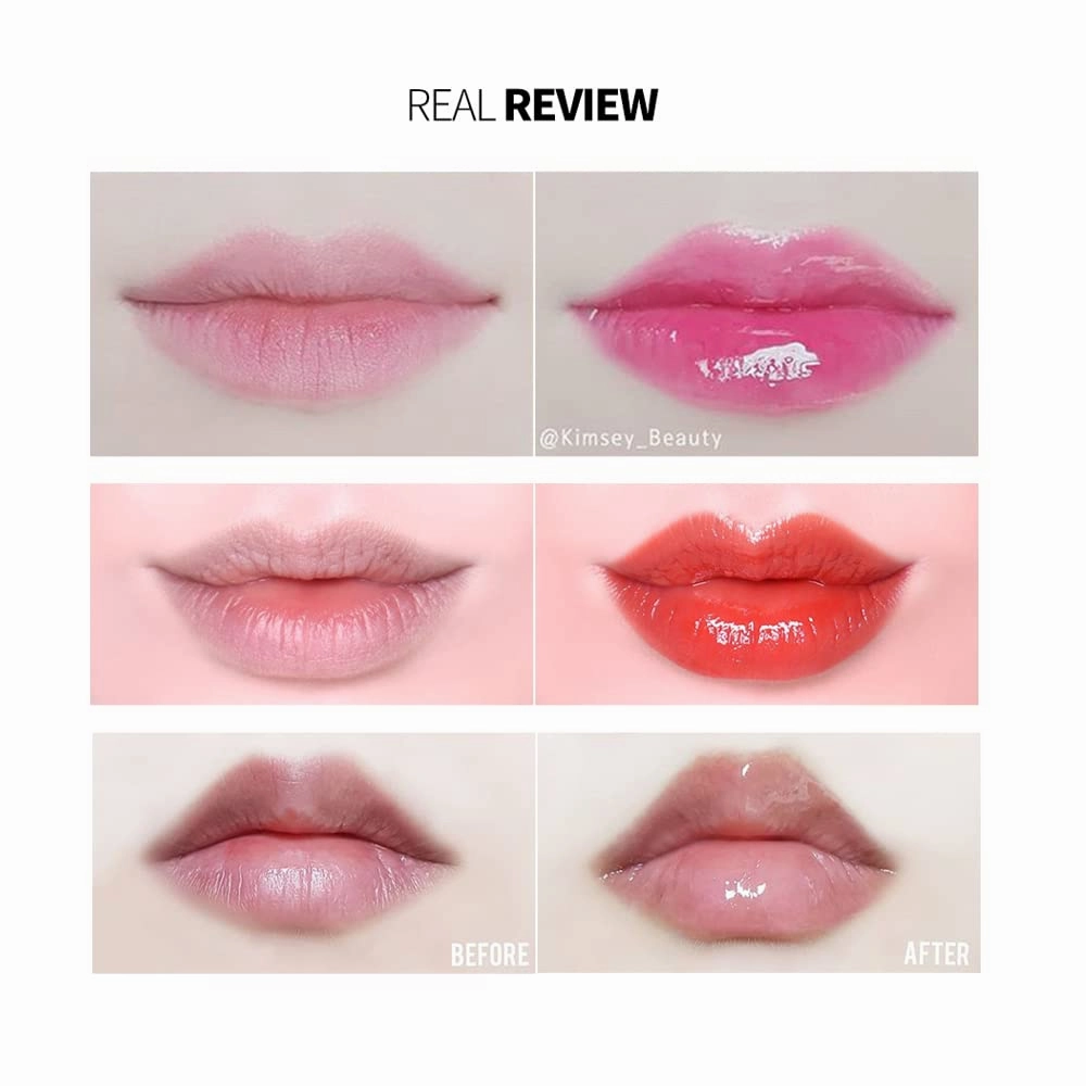 keybo Lip Plumper Dotom Lip Plus 16 Colors, 3 Steps Extreme Plumping Clear Lip Gloss by Essence Lip Care Oil & 16 Color Tints from Korean Makeup (07. Autumn Rose)