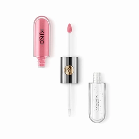 KIKO Milano Unlimited Double Touch 111 | Liquid lipstick with a bright finish in a two-step application. Lasts up to 12 hours. No-transfer base colour