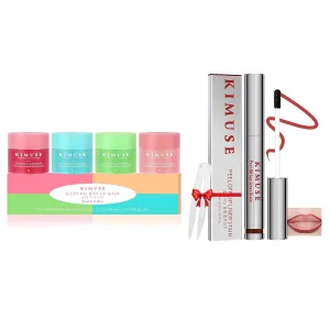 KIMUSE Lip Mask Set   Lip Stain Peel Off, Moisturize & Nourish, Waterproof, Long Lasting Lip Makeup