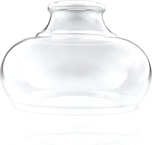 Kira Home Harlow 9" Glass Shade, Clear Replacement Glass, 1-5/8" Fitter Opening for Threaded Medium Base Socket, 6" x 9", 1-Pack