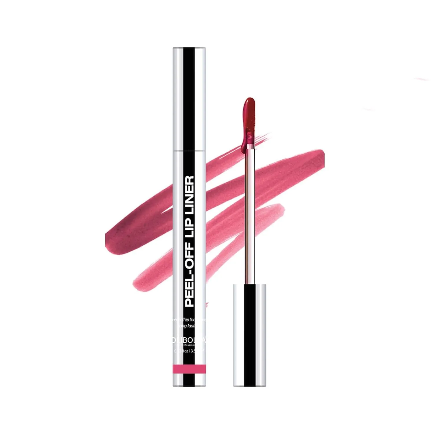 KissVault Lip Tattoo, Lip Stain Peel Off, Long Lasting Plumper Peel off Lip Stain, Lip Tint Stain, Gift Makeup for Women Girls (00#Pink)