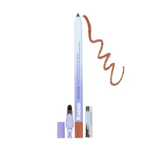 Kosas Hotliner Retractable Lip Liner Pencil with Built-In Brush & Sharpener - Easy Contouring, Hydrating, Long-Lasting - Pigmented Creamy Texture for Plumping Lips - Hyaluronic Acid & Konjac - Epic