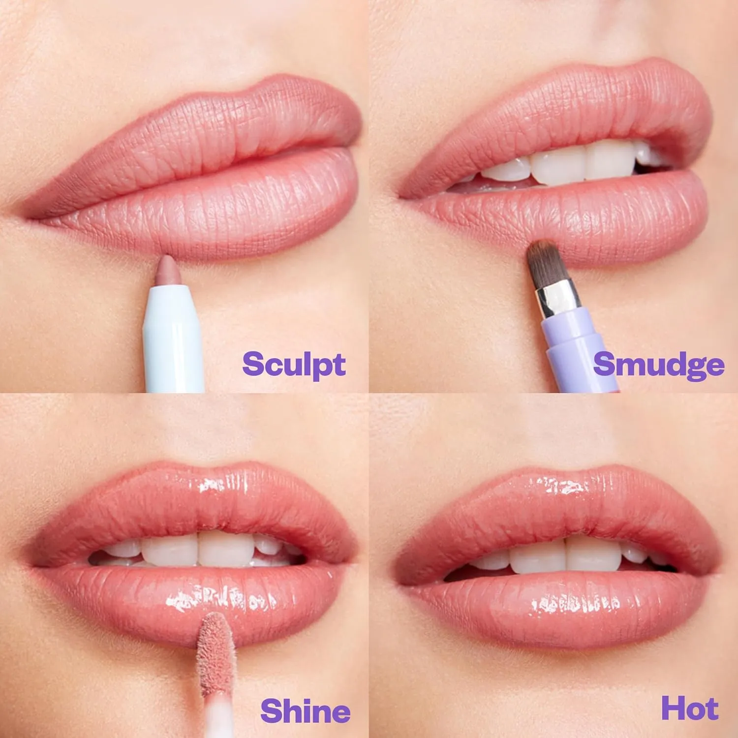 Kosas Hotliner Retractable Lip Liner Pencil with Built-In Brush & Sharpener - Easy Contouring, Hydrating, Long-Lasting - Pigmented Creamy Texture for Plumping Lips - Hyaluronic Acid & Konjac - Max