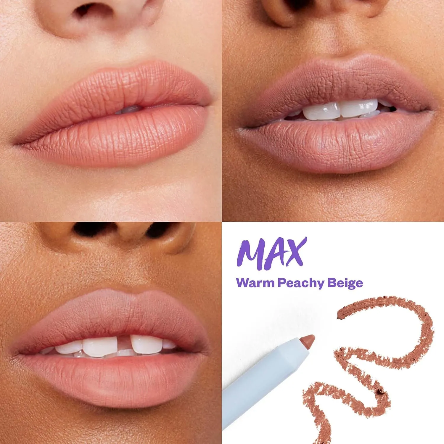Kosas Hotliner Retractable Lip Liner Pencil with Built-In Brush & Sharpener - Easy Contouring, Hydrating, Long-Lasting - Pigmented Creamy Texture for Plumping Lips - Hyaluronic Acid & Konjac - Max