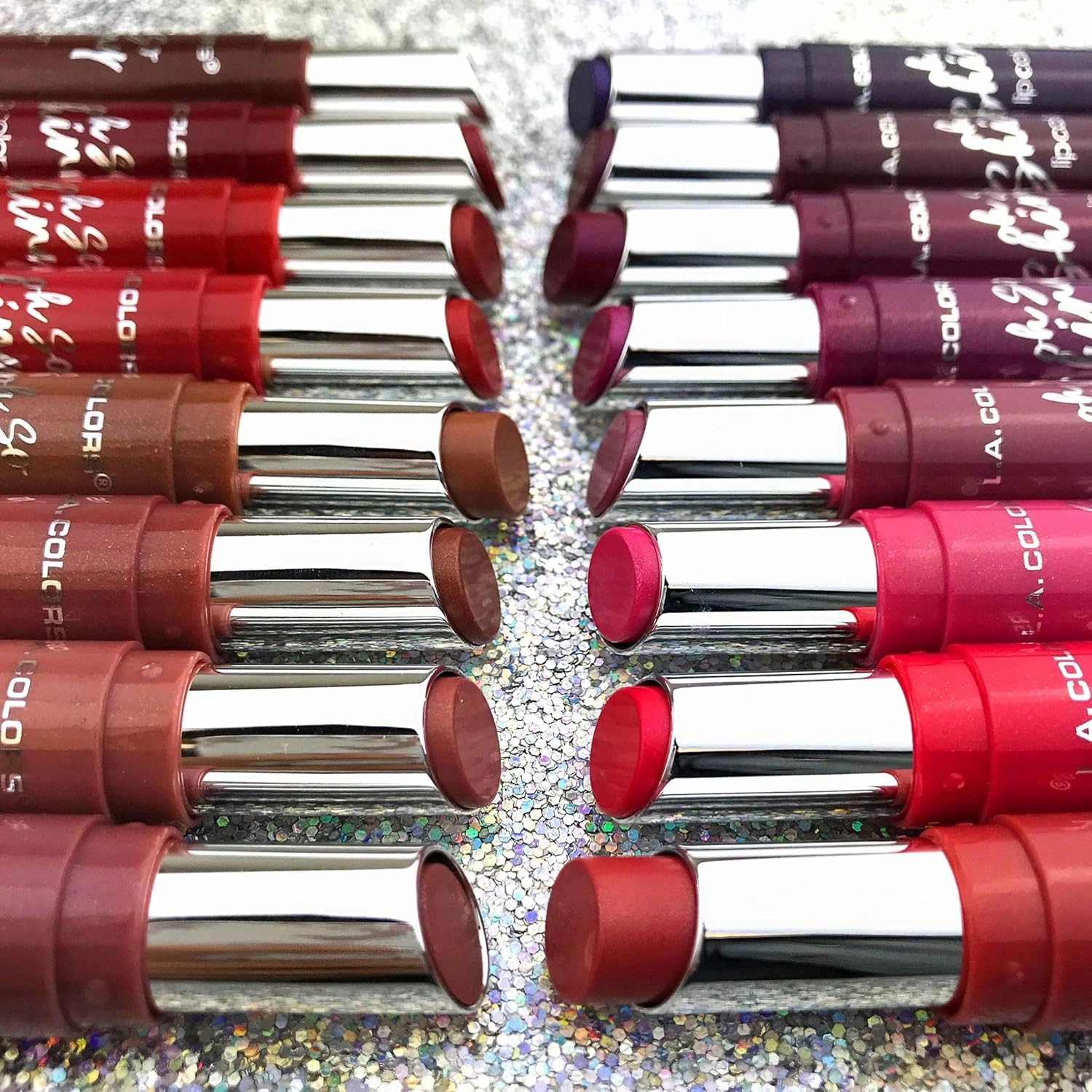 L.A. COLORS Glitzy Girl Oh So Shiny Lip color, Radiant CLS583 (Pack of 2)