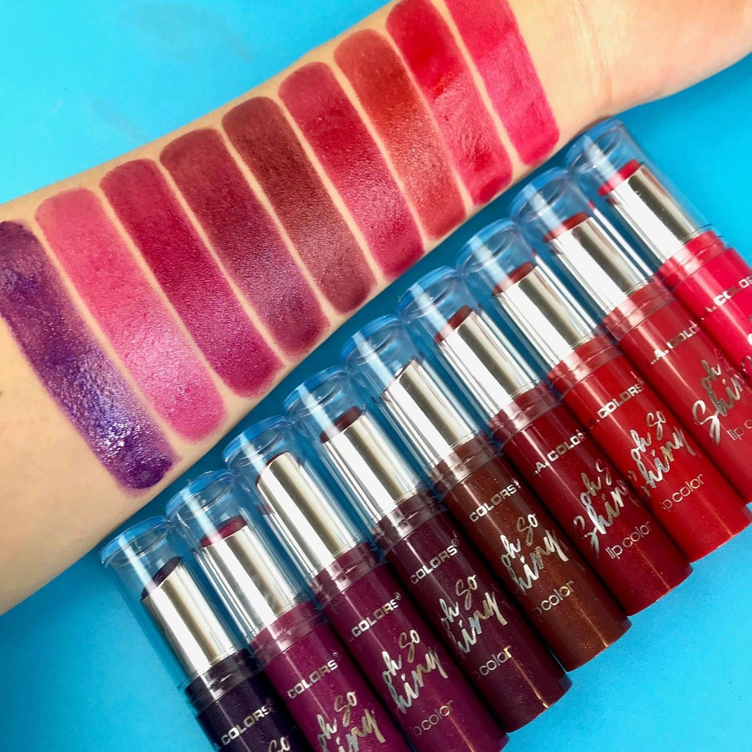 L.A. COLORS Glitzy Girl Oh So Shiny Lip color, Radiant CLS583 (Pack of 2)