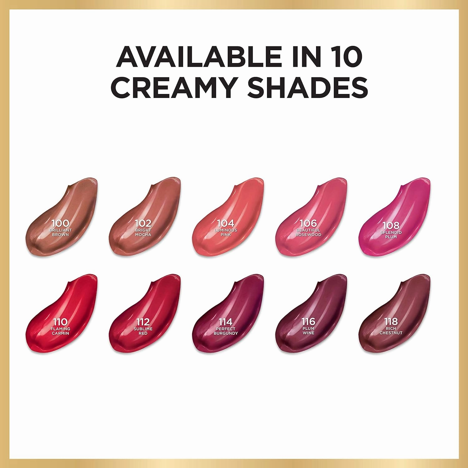 L’Oréal Paris Age Perfect Luminous Hydrating Lipstick   Nourishing Serum, Brilliant Brown, 0.13 oz.