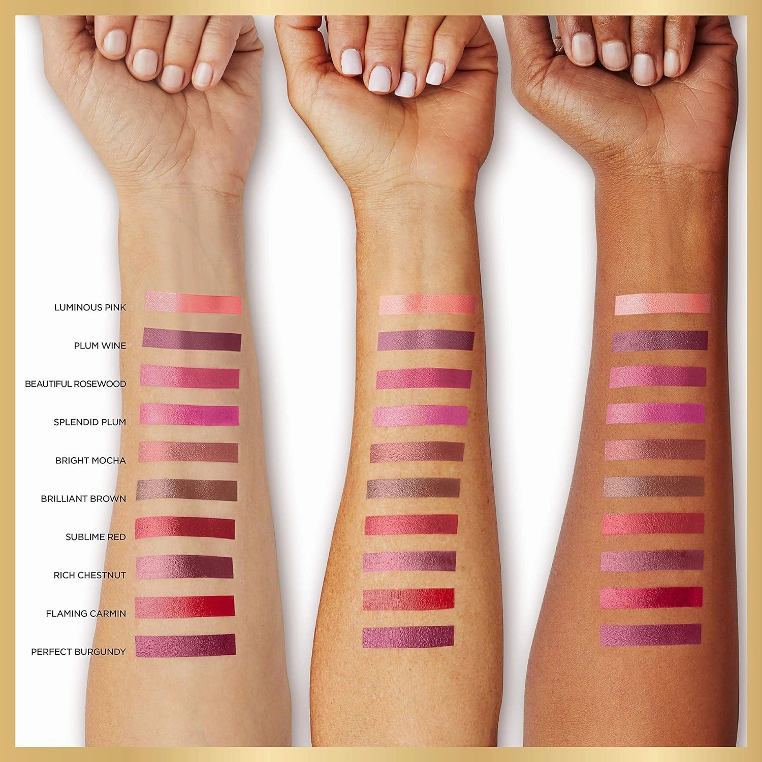 L’Oréal Paris Age Perfect Luminous Hydrating Lipstick   Nourishing Serum, Brilliant Brown, 0.13 oz.