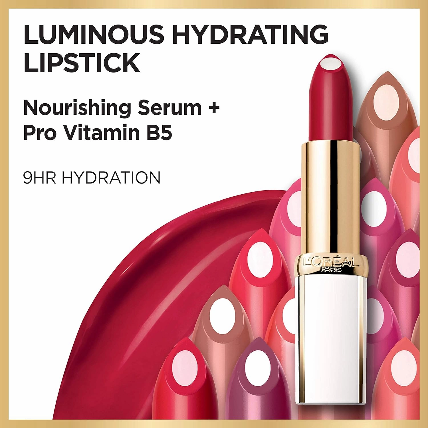 L’Oréal Paris Age Perfect Luminous Hydrating Lipstick   Nourishing Serum, Brilliant Brown, 0.13 oz.