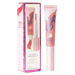 Lanolips Lanolin Lip Water Watermelon - Clear Gloss Serum - Hyaluronic Acid Lip Balm and Shimmer for a Hydrated Glow - Lanolin Oil Moisturizer for Dry, Cracked Skin (10ml / 0.34 fl oz)