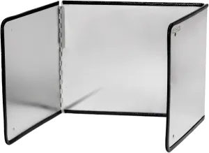 Large 3 Sided Splatter Guard for Frying Stove Top,Oil Splash Guard Cooking for Stove,Non Stick Foldable Splatter Screen for Stove Top (Silver)