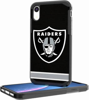 Las Vegas Raiders iPhone Rugged Stripe Design Case