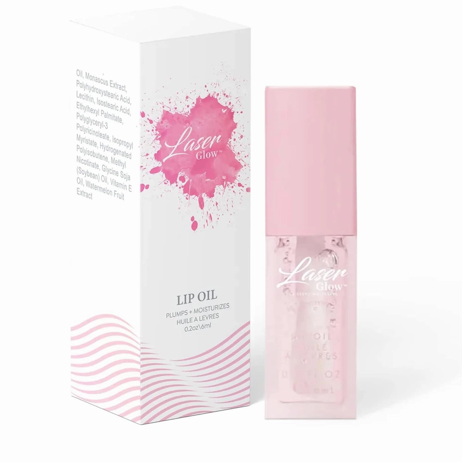 Laser Glow Lip Oil Hydrating & Lip Care Moisturizing and Softening Long Lasting Nourishing Non Sticky Lip Plumper 6ml/0.2oz. (Mint)