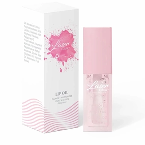 Laser Glow Lip Oil Hydrating Lip Gloss & Lip Care Moisturizing and Softening Long Lasting Nourishing Non Sticky - Lip Plumper 6ml/0.2oz. (Coconut)