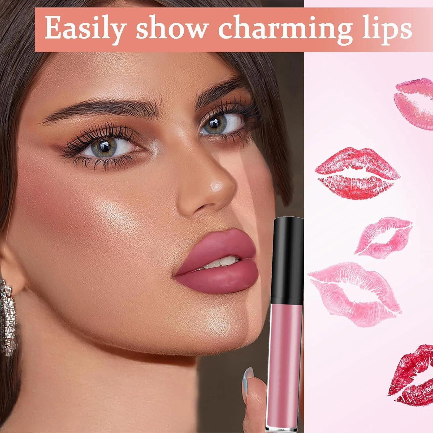 Lassi Lips Staining Lip Oil - Long-Lasting Moisturizing Tinted Lip Oil with Sheer Color, Non-Sticky Formula & High-Shine Finish (A4*2)