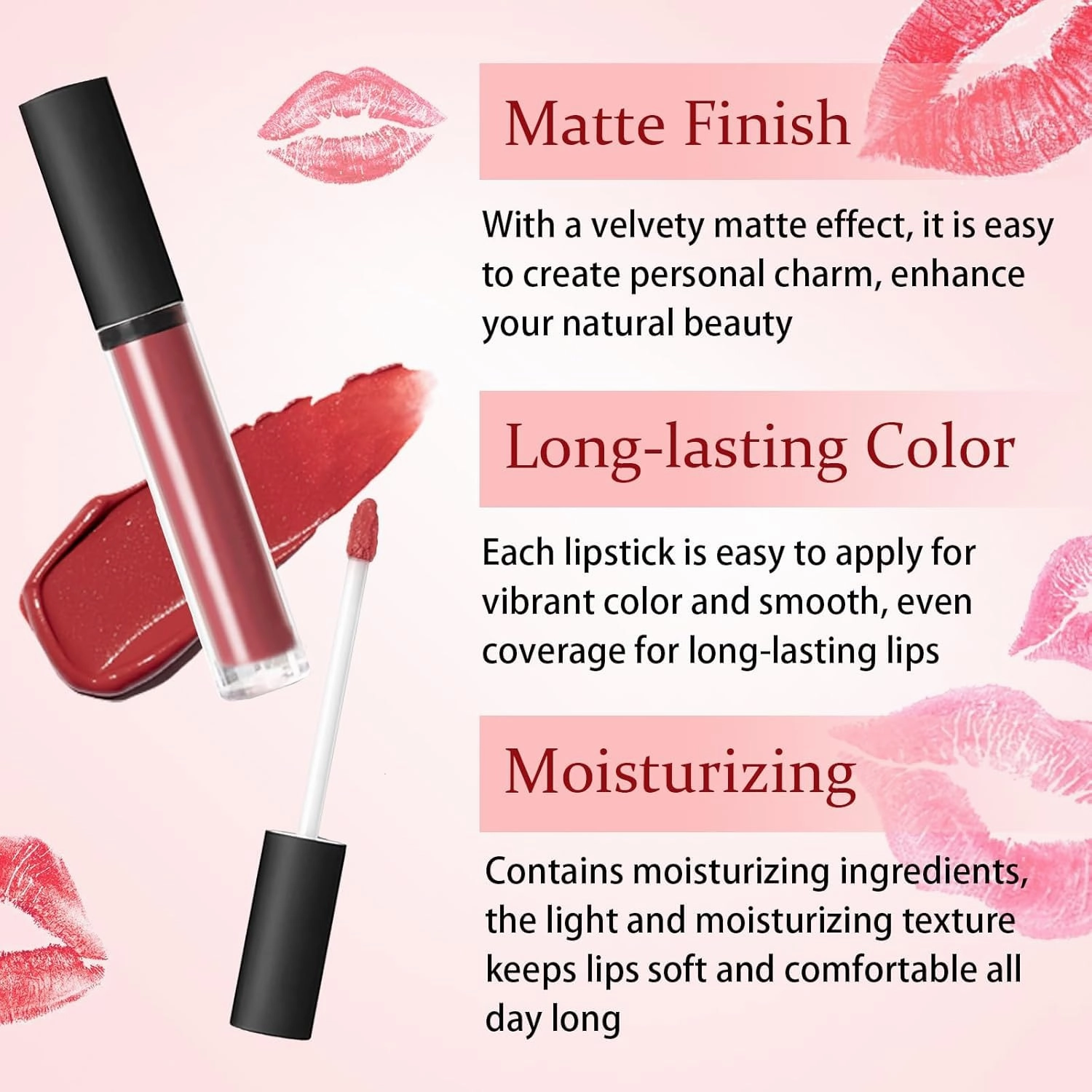 Lassi Lips Staining Lip Oil - Long-Lasting Moisturizing Tinted Lip Oil with Sheer Color, Non-Sticky Formula & High-Shine Finish (A4*2)