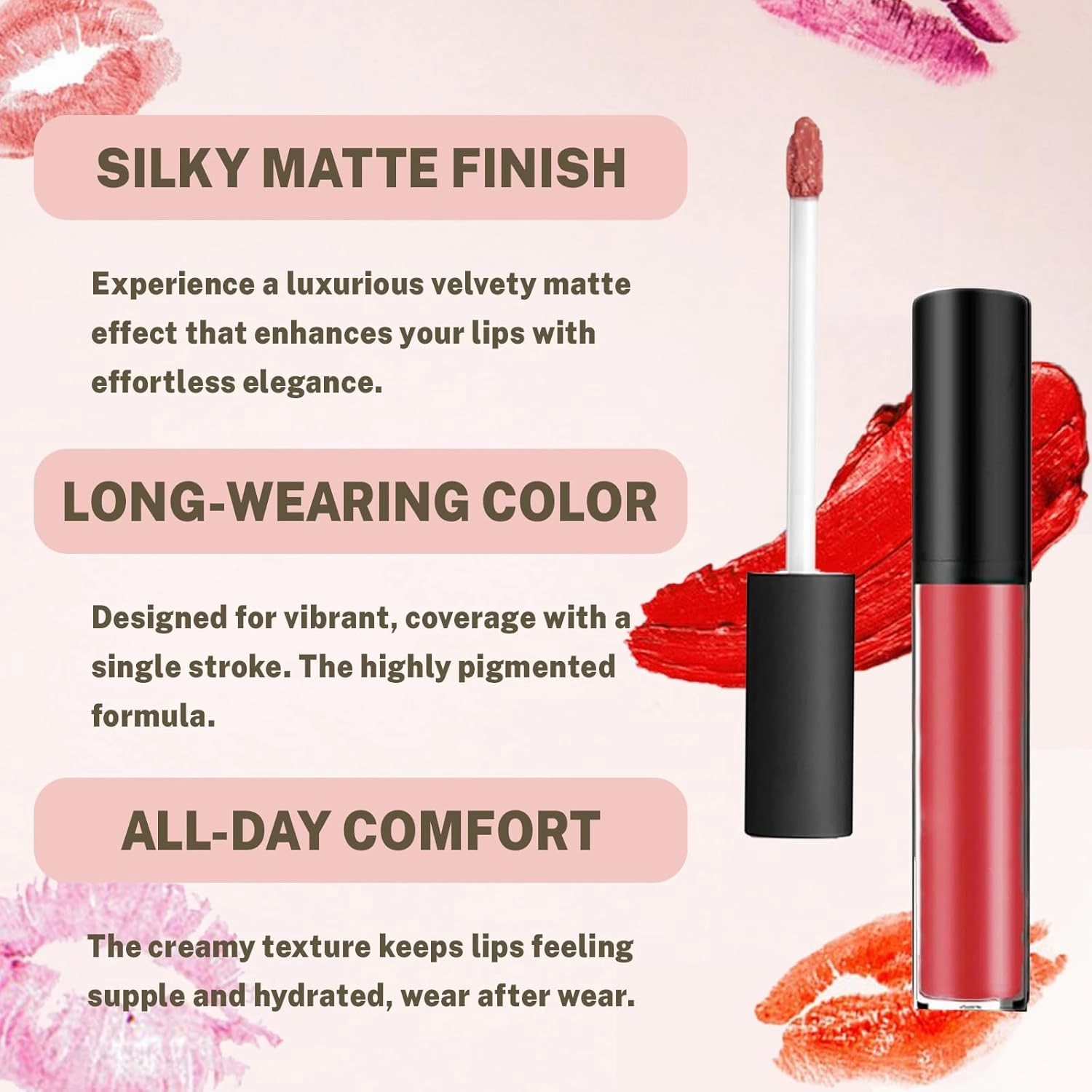 Lassi Lips Staining Lip Oil, Lassi Lips Staining Long-Lasting Moisturizing Lip Oil Sweet for Women, 12 Colors Cream Texture Lipstick Waterproof, Matte Liquid Lip Gloss Set (#2#5#8)