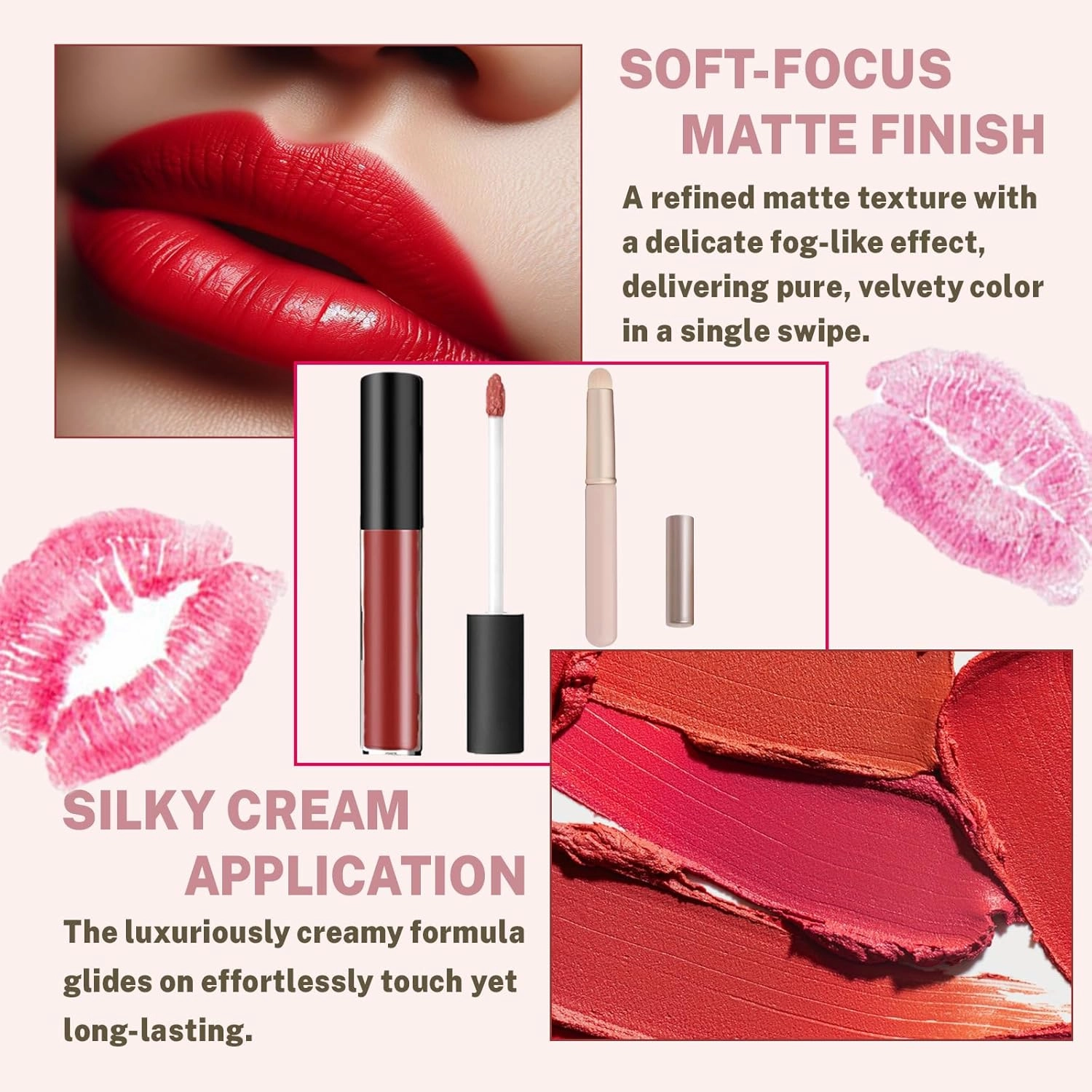 Lassi Lips Staining Lip Oil, Lassi Lips Staining Long-Lasting Moisturizing Lip Oil Sweet for Women, 12 Colors Cream Texture Lipstick Waterproof, Matte Liquid Lip Gloss Set (#2#5#8)