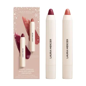 Laura Mercier Petal Soft Lipstick Crayon, 24HR Lip Softening Hydration, 12HR Sheer Matte Lip Color, Comfortable Weightless Wear, Diffused, Blurred Effect, Limited Edition Set