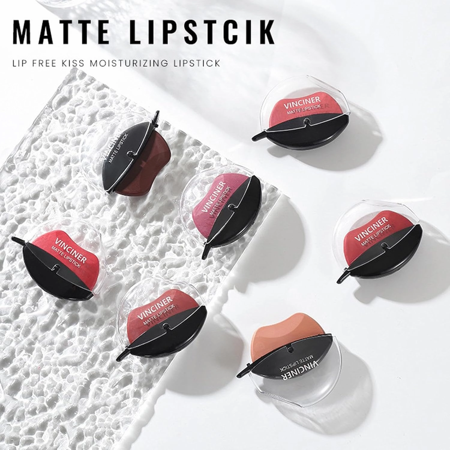 Lazy Lipstick - 4 Pcs Matte Velvet Lipstick, Long Lasting Non-stick Waterproof Lip Gloss