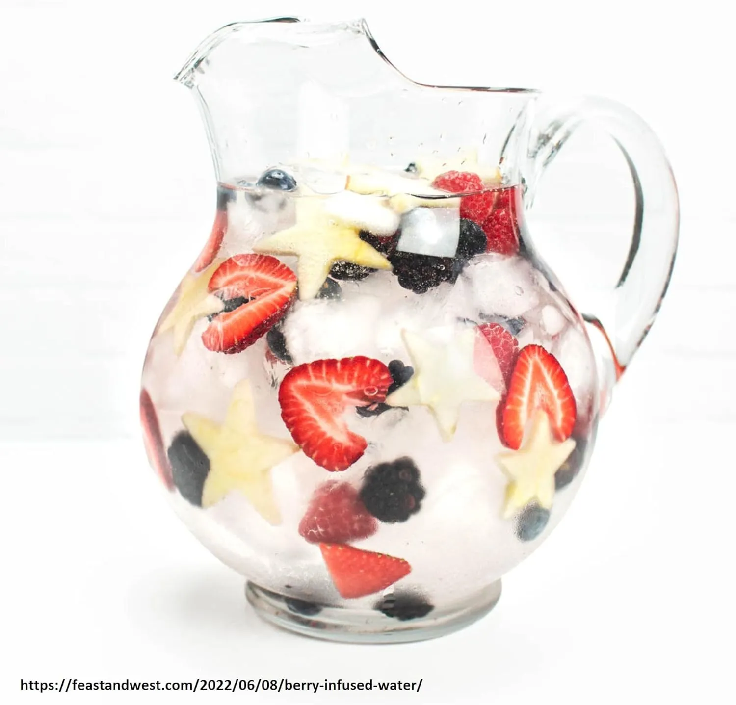 Libbey Acapulco Large Glass Pitcher Set of 2, 89 Oz, Clear, Tall Bubble Glass Pitchers with Handle, Modern Pitcher Set for Iced Tea, Punch, and More