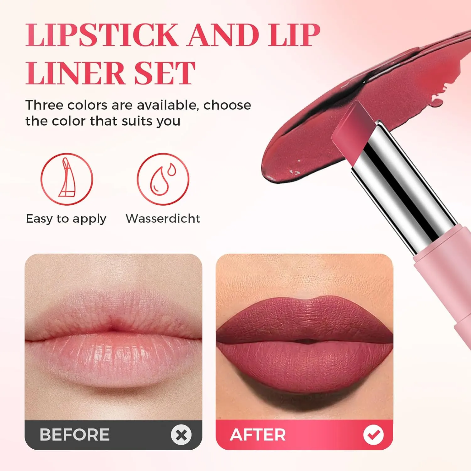Lifter Glaze Lip Balm, 2025 New Long Lasting Lipstick, Moisturizing Lip Liner for Everyday Makeup, Matte 2 In 1 Lipstick for Women (#05)