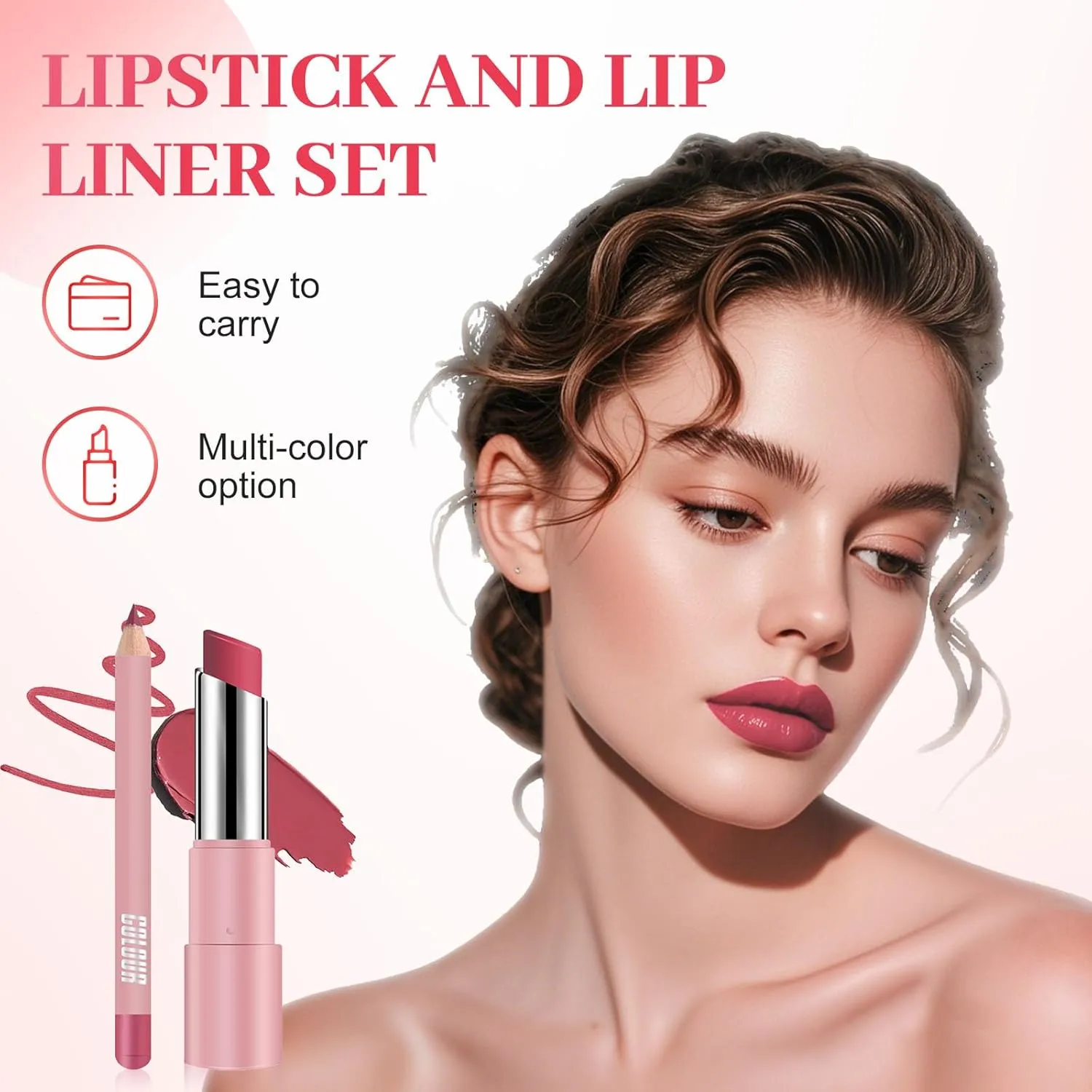 Lifter Glaze Lip Balm, 2025 New Long Lasting Lipstick, Moisturizing Lip Liner for Everyday Makeup, Matte 2 In 1 Lipstick for Women (#05)