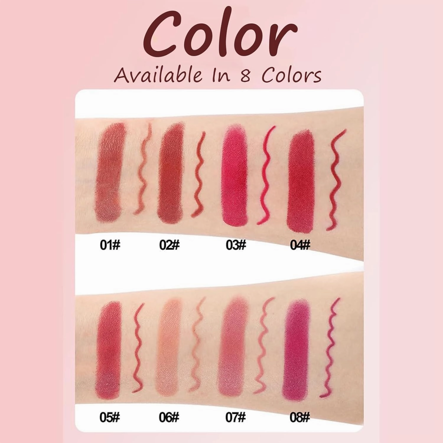 Lifter Glaze Oil Balm, Genli Lip Balm Lipstick, Lipstick and Lips Liner 2 in 1, Lip balm for 24h Moisturizing Smooth Shine Balms Set, Non-stick Cup Long-Lasting Waterproof
