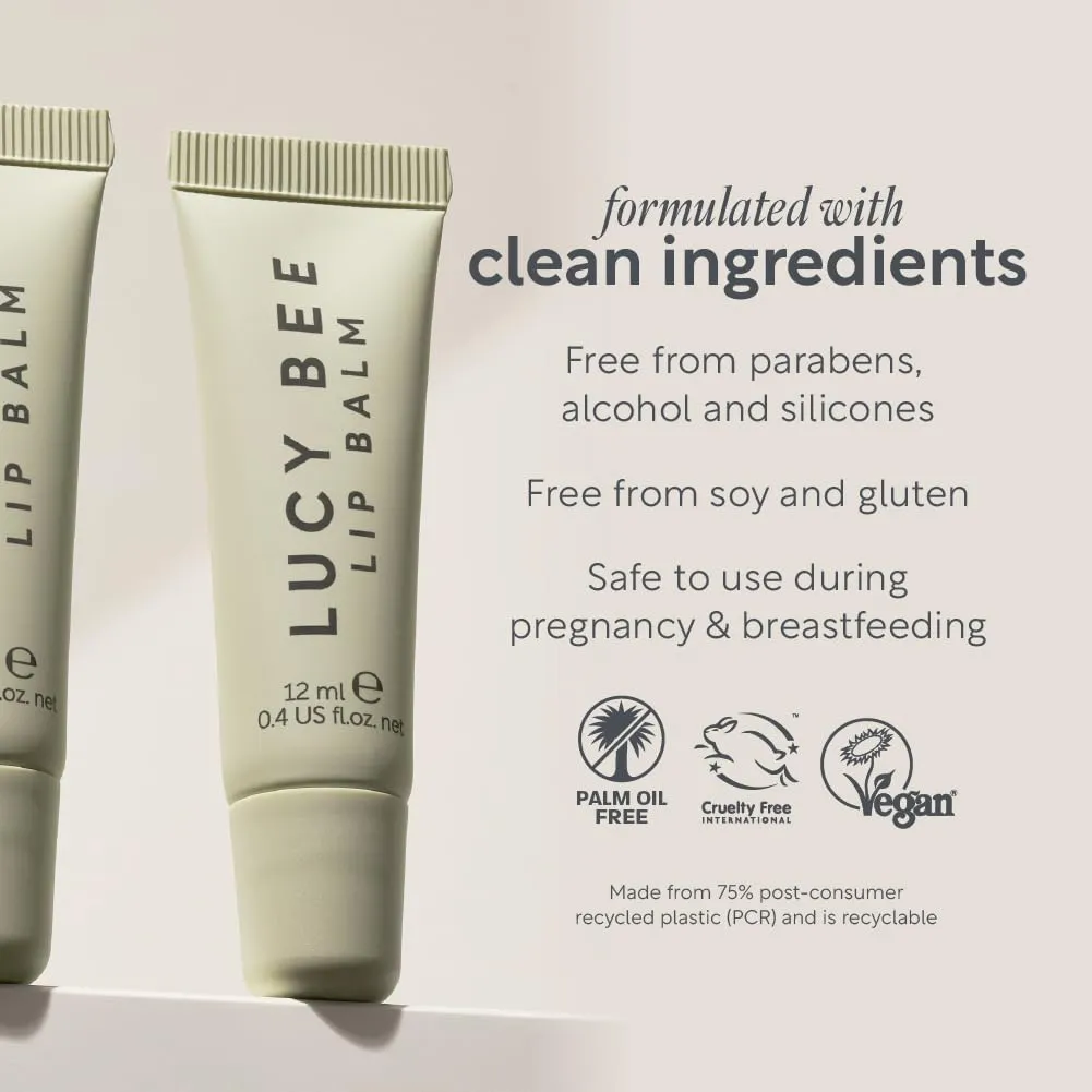 Lip Balm & Gloss, Nourishing & Hydrating Tinted Lip Balm, Mango & Shea Butter, Avocado Oil & Vitamin E, Vegan & Cruelty-Free, Shade ROSEWOOD HAZE, 0.4 fl oz