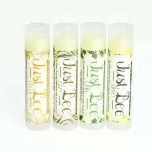 Lip Balm (Peppermint, Honey, Citrus, Vanilla, 4 pack)