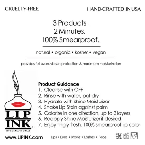 LIP INK Vegan Matte Lip Moisturizer (No Color)