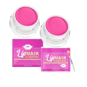 Lip Sleeping Mask,Hydrating Overnight Mini Lip Mask,Lip Sleeping Mask for Nourishing and Dry Chapped Lips Care (2PCS)