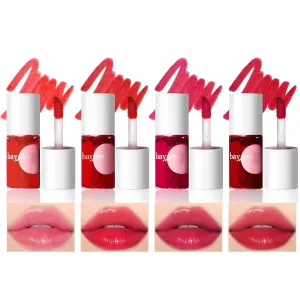Lip Tint Stain, Long Lasting Korean Lip Stain Set, Non-sticky Waterproof Lightweight Lip and Cheek Tint, Moisturizing High Pigment Water Tint, Matte Finish Lip Tint