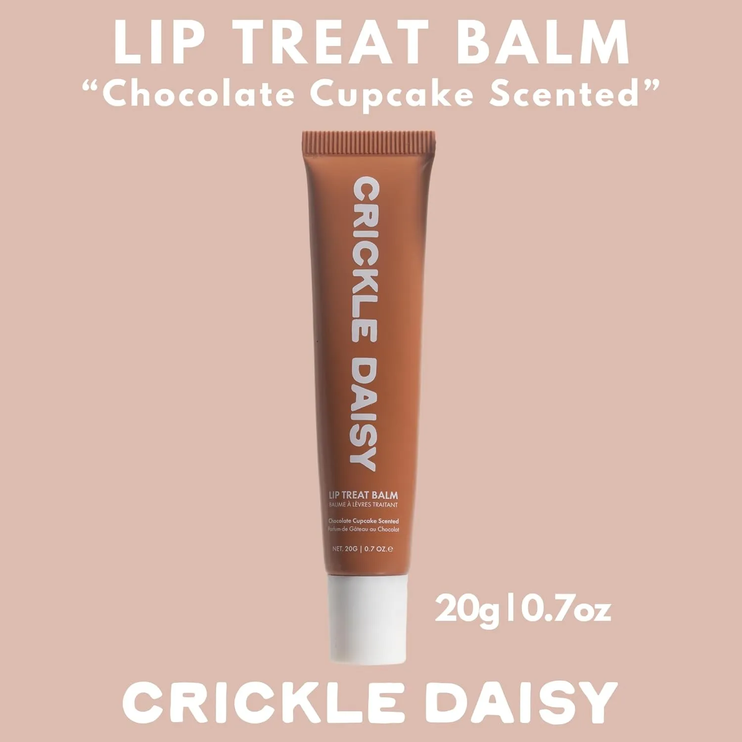Lip Treat Balm - Hydrating & Nourishing Lip Balm with Avocado, Olive, and Coconut Oils Smooth, Softening Lip Moisturizer & Protection for Very Dry Lips - Chocolate Cupcake Scented, 0.7oz