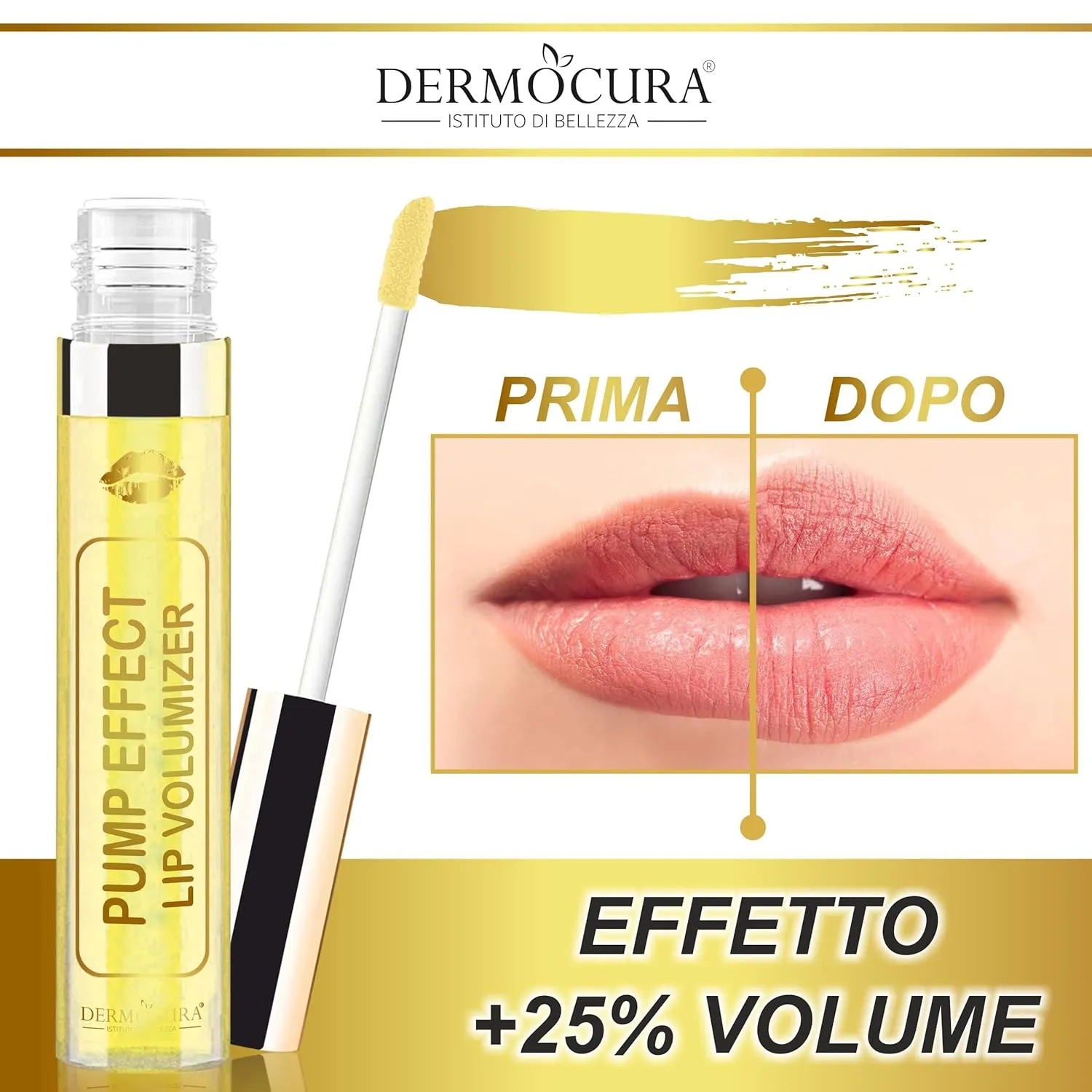 Lip Volumizer Chili Lip Plumper 5 Times More Powerful Transparent Plumping Lip Gloss Immediate and Long-Lasting Plumping Effect MADE IN ITALY