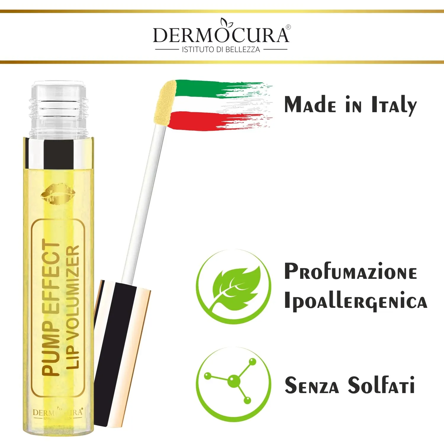 Lip Volumizer Chili Lip Plumper 5 Times More Powerful Transparent Plumping Lip Gloss Immediate and Long-Lasting Plumping Effect MADE IN ITALY