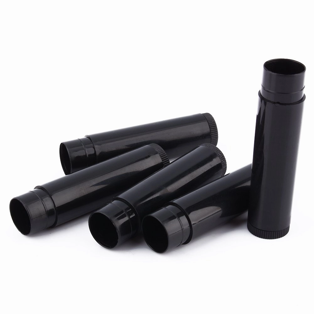 Lip Balm Containers, Lipstick Lip Gloss Tubes, Lip Balm Tubes Container, Lip Gloss Storage Container, 100Pcs Empty Lipstick Container for Home DIY Use Professional Beauty Salons Clear Black