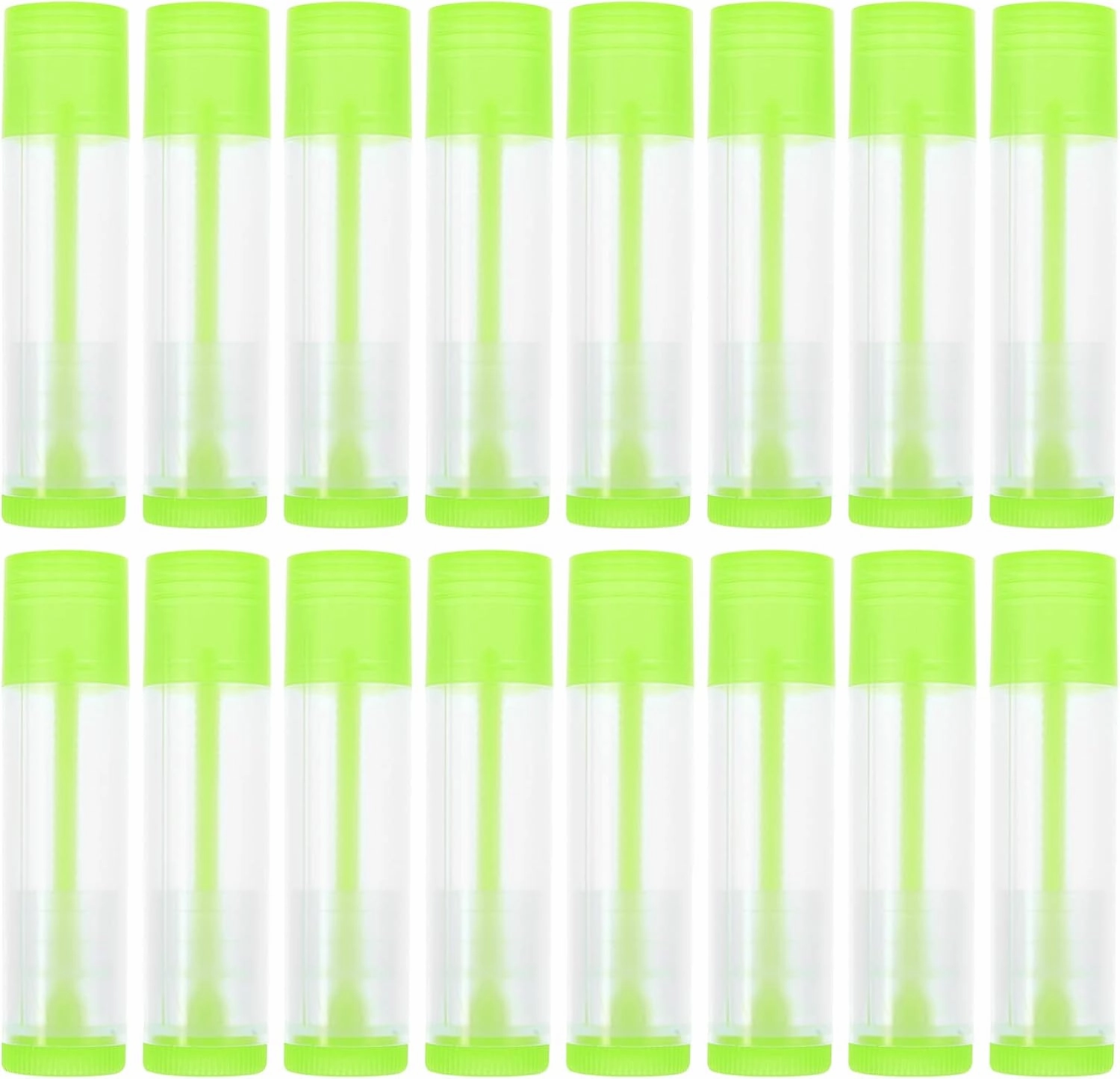 Lip Balm Tubes 30pcs Lip Gloss Tubes Empty Clear Mini Lip Balm Bottles Refillable Lipstick Lip Tubes Lip Balm Containers with Brush Wand for Women Girls DIY Makeup Green
