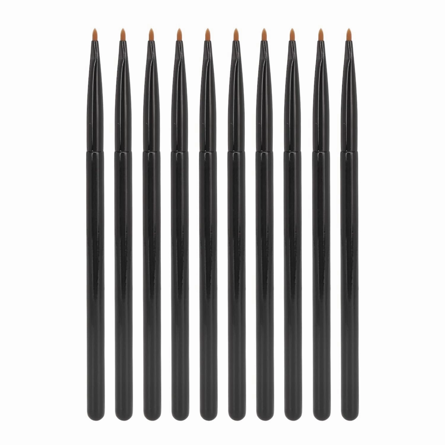 Lip Brush, Retractable Lipstick Applicator, Dual End Makeup Brush for Precise Lip Liner and Lipstick Application, Soft and Ergonomic Design, 10 Pieces Set
