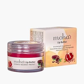 Lip Butter For Dry And Pigmented, Damaged & Chapped Lips|Hydrating & Nourishing|Enriched With Cocoa Butter, Shea & Essential Oils For Pink, Glossy & Soft|10 Gm