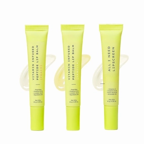 Lip care combo for Dry & Chapped Lips | Vanila Lip Balm, Peach Lip Balm & Lip Screen Value Pack of 3 | Hydrating & Moisturizing Lip Balm for Men & Women