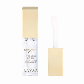 LIP DRIP OIL Glossy Non-Sticky Lip Oil | Hydrating & Nourishing Jojoba Oil, Vitamin E, and Hyaluronic Acid (Clear)